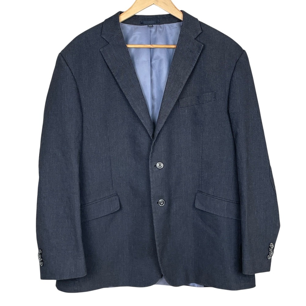 Jos A Bank 1905 Tailored Fit Linen Blend Sport Coat Mens 43R Blazer Professional